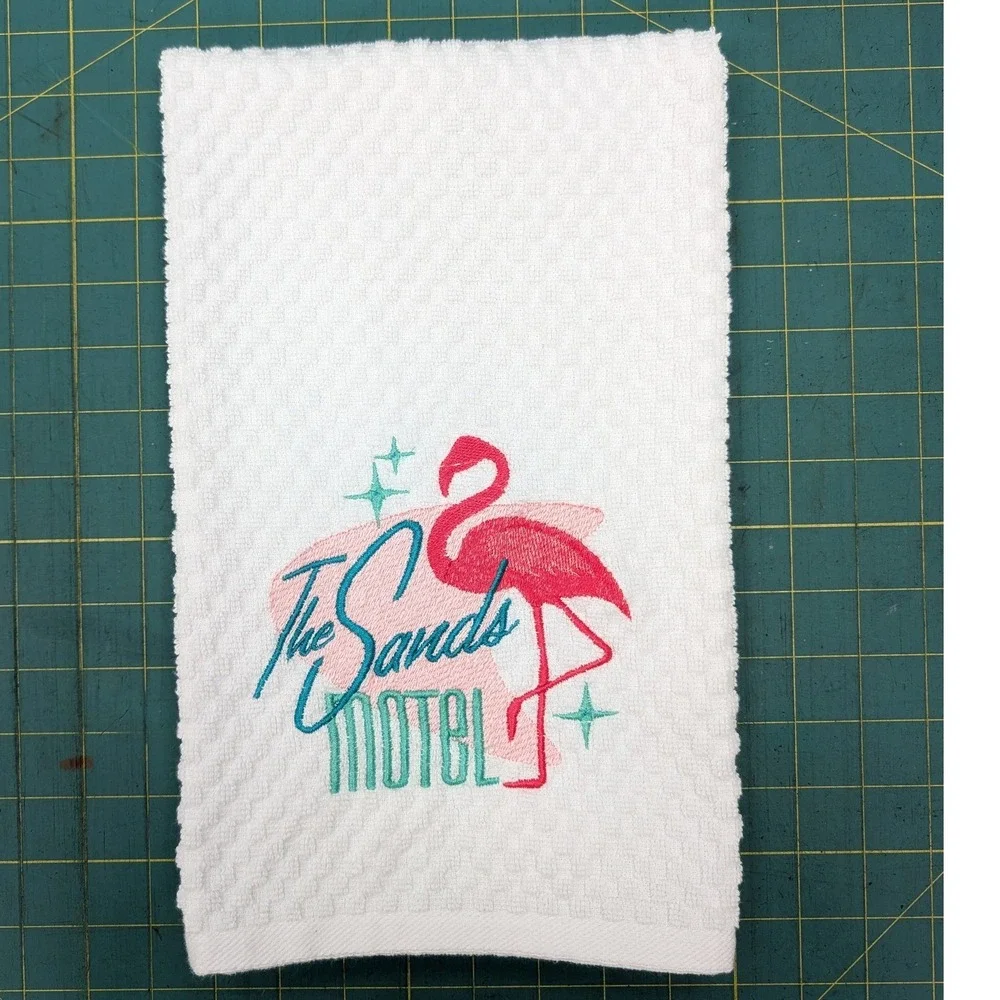 The Sands Hotel Retro Mid Century Modern Kitchen Bath Bar Towel Great Gift Idea!